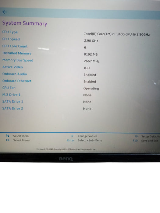 Lenovo ThinkCentre M720e SFF Intel i5-9400@2.90GHz 8GB RAM NO-HDD/SSD Q