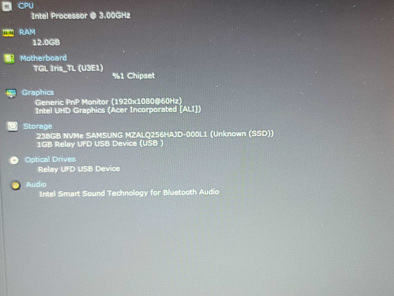 Acer Aspire 5| i3-1115G4| 12GB DDR4| 256GB SSD  β Lap200
