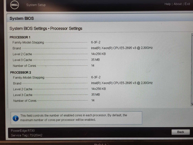 Dell R730 2U 8x 2.5" | 2x Xeon E5-2695 v3 @2.3GHz 32GB DDR4 H730P Mini 2x PSU $