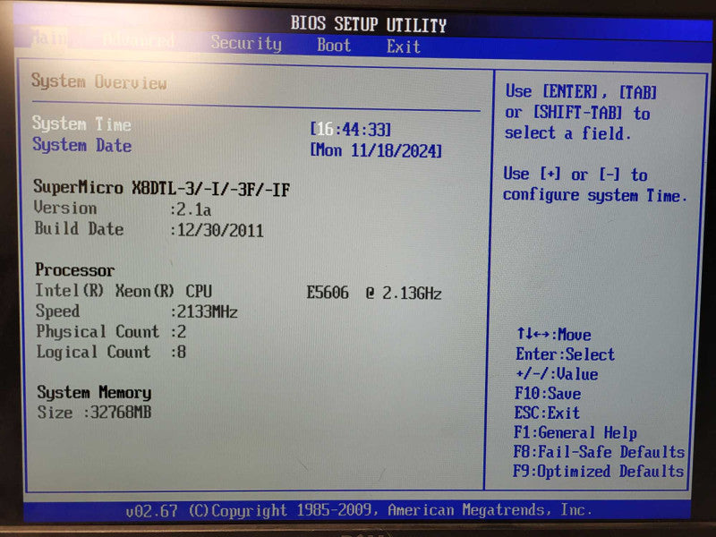 SUPERMICRO X8DTL-3 Xeon E5606 @ 2.13GHz 32GB RAM 2x PSU 3.5" $