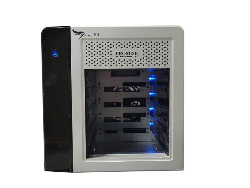 Promise Technology Pegasus R4 4-Bay Hard Drive Enclosure (no HDDs), SEE _