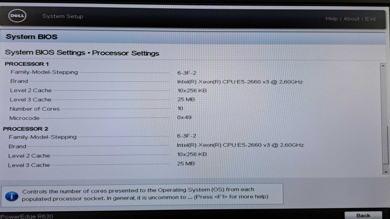 Dell R630 1U 8x 2.5"| 2x Xeon E5-2660 v3 @2.60GHz 10C, 32GB DDR4, H730 Mini, 10G NIC
