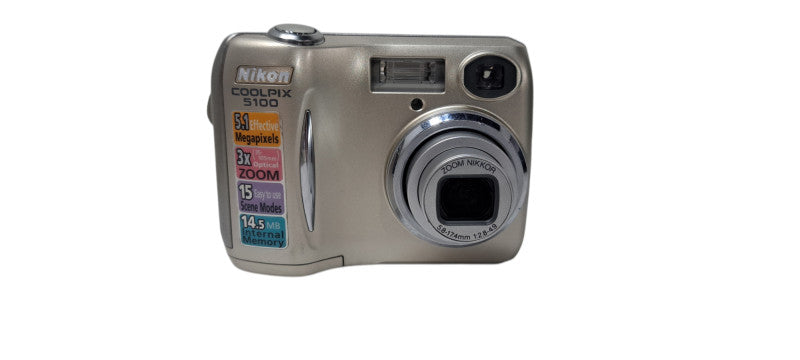 Nikon Coolpix E5100 Digital Point And Shoot Camera