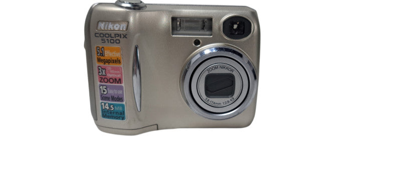 Nikon Coolpix E5100 Digital Point And Shoot Camera