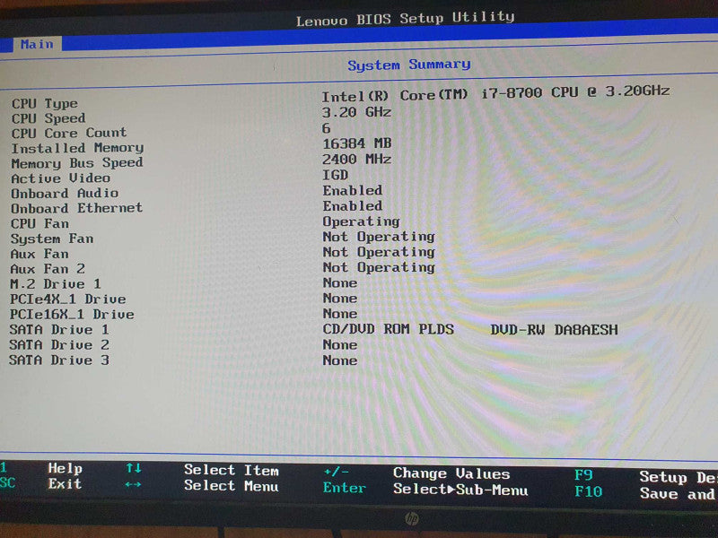 Lenovo ThinkCentre M720T | Core i7 - 8700 CPU @ 3.20GHz | 16GB DDR4 Ram
