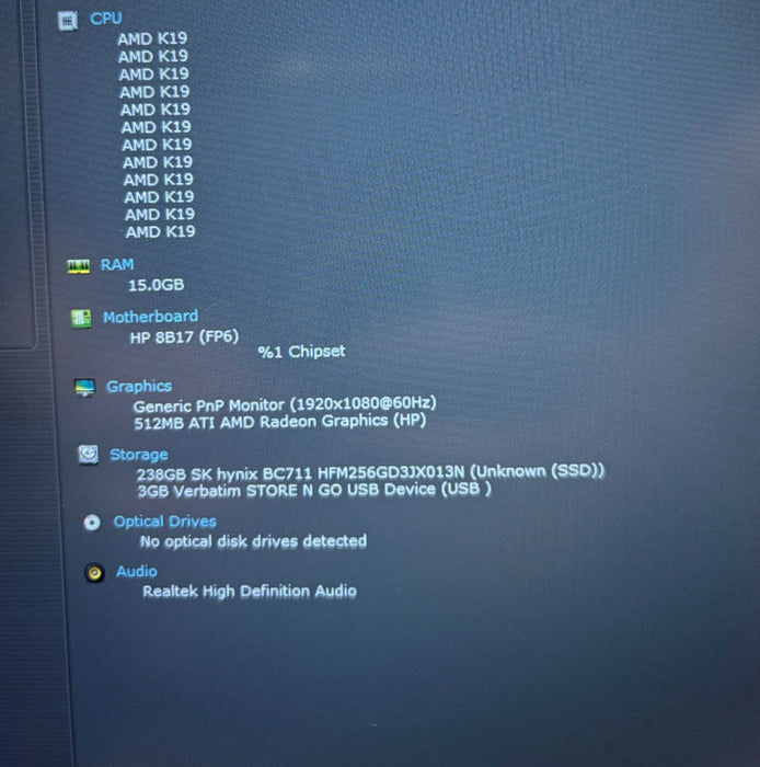 HP ProBook 455 G9 AMD Ryzen 5 5625U@2.3GHz 16GB RAM 256GB NVMe SSD  Lap200