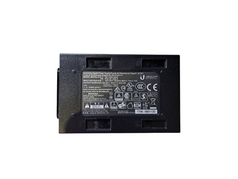 UniFi 48V 0.5A 24W PoE Injector | POE-48-24W-G-WH