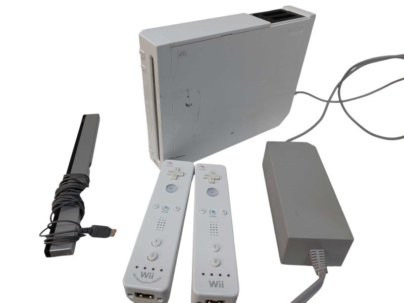 Nintendo Wii with 2 Controllers & Sensor Bar & Power Adaptor Model: RVL-001 =