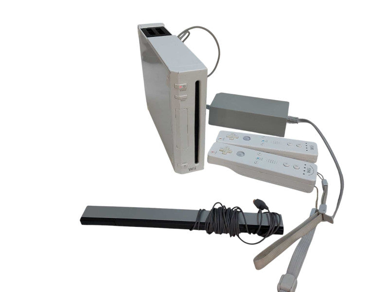 Nintendo Wii with 2 Controllers & Sensor Bar & Power Adaptor Model: RVL-001 =