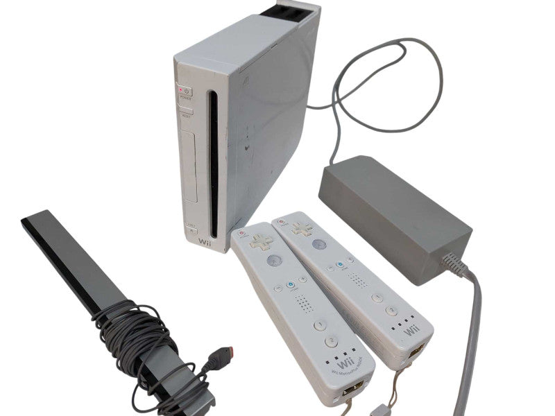 Nintendo Wii with 2 Controllers & Sensor Bar & Power Adaptor Model: RVL-001 =
