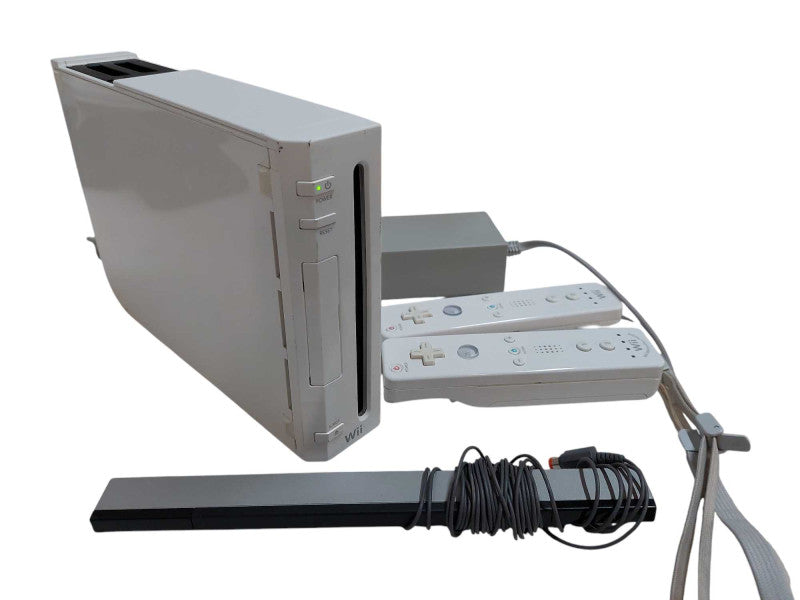 Nintendo Wii with 2 Controllers & Sensor Bar & Power Adaptor Model: RVL-001 =