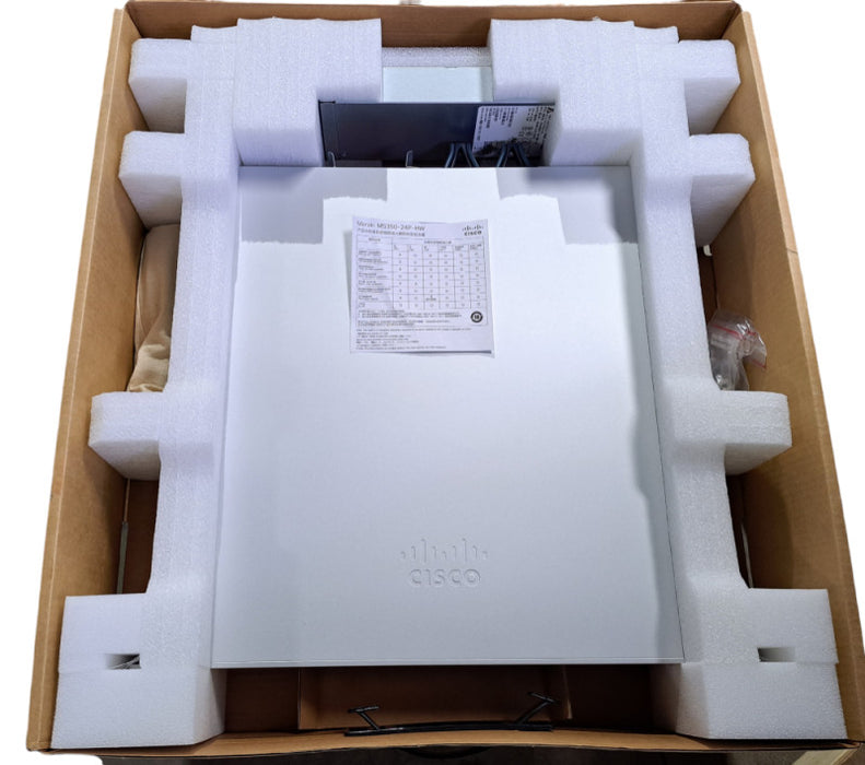 New Open Box Cisco Meraki MS350-24P | 24-Port GbE PoE, 4x SFP+ Switch UNCLAIMED