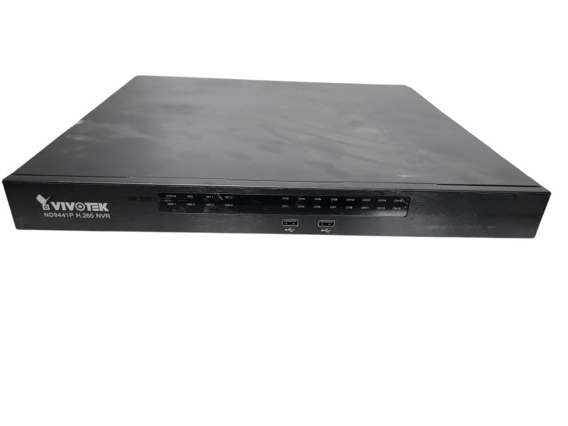 Vivotek H256 NVR ND9441P, 4 HDD bays, 16 CH, No HDD, READ _