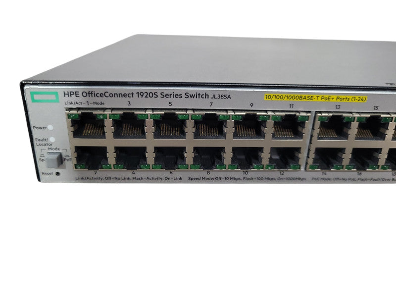 HPE OfficeConnect 1920S 24G 2SFP PoE+ 370W JL385A Gigabit switch !