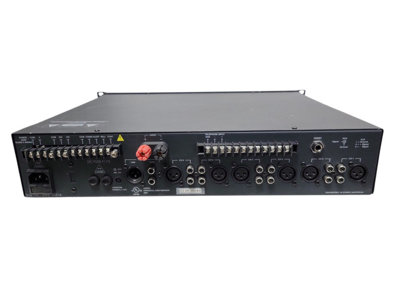 Australian Monitor AMIS250 250W, 6 Channel Mixer Rack Mount Amplifier, READ _