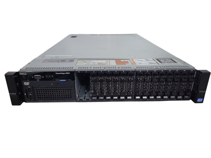 Dell PE R820 2U 16X 2.5", 4x Xeon E5-4640 2.4GHz, 512GB RAM  2x PSU H710 !