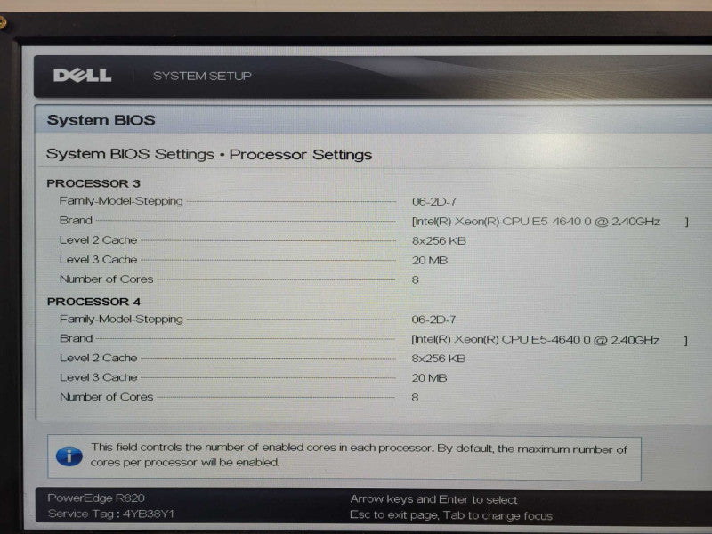 Dell PE R820 2U 16X 2.5", 4x Xeon E5-4640 2.4GHz, 512GB RAM  2x PSU H710 !