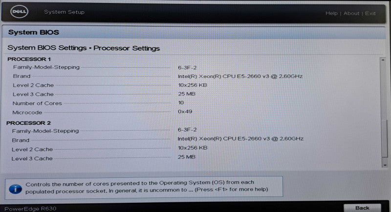 Dell R630 1U 8x 2.5"| 2x Xeon E5-2660 v3 @2.60GHz, 64GB DDR4, H730 Mini
