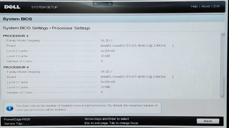 Dell PE R820 2U 16x2.5", 4x Xeon E5-4640 0 2.40GHz, 512GB DDR3, H710, 2x PSU