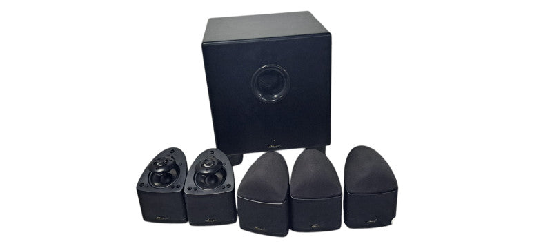 Mirage Nanosat 5.1 Home Theater System W/ Nano S8 Subwoofer | READ