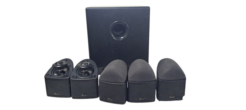 Mirage Nanosat 5.1 Home Theater System W/ Nano S8 Subwoofer | READ