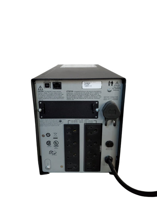 APC Smart-UPS 1500 SMT1500 | 8-Port Uninterruptable Power Supply | No Battery Q