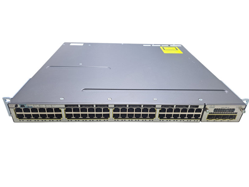 Cisco WS-C3750X-48P-S | 48-Port Gigabit PoE+ Switch | C3KX-NM-1G, 1x 715W AC