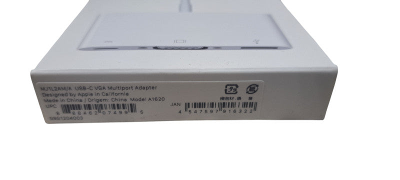 Genuine Apple USB-C to VGA Multiport Adapter| Model MJ1L2AM/A-(A1620) Factory Sealed Q