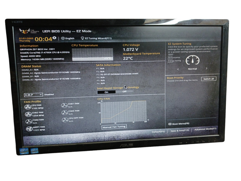 Intel i7-4790K Asus Gryphon Z97 Nvidia Quadro K4200 16GB DDR3 Tower Desktop