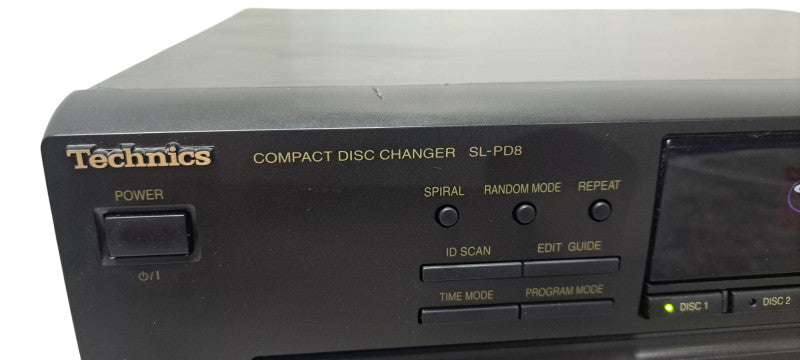 Technics Model SL-PD8 5 Disc CD Player Changer Carousel| No Remote