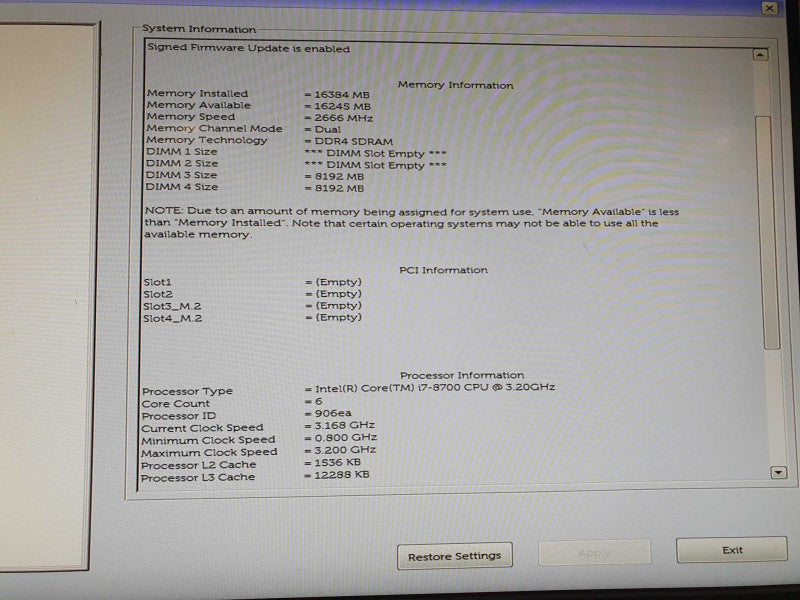 Dell Optiplex 7060 SFF | i7 - 8700 CPU @ 3.20GHz | 16GB DDR4 Ram Q