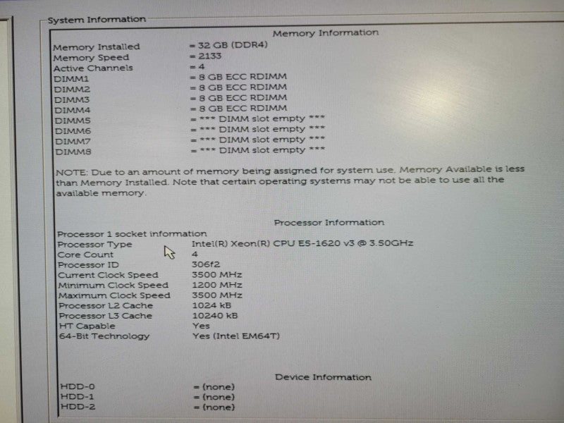 Dell Precision T5810 | Xeon E5-1620 v3 @3.5GHz, 32GB DDR4, K620 GPU !