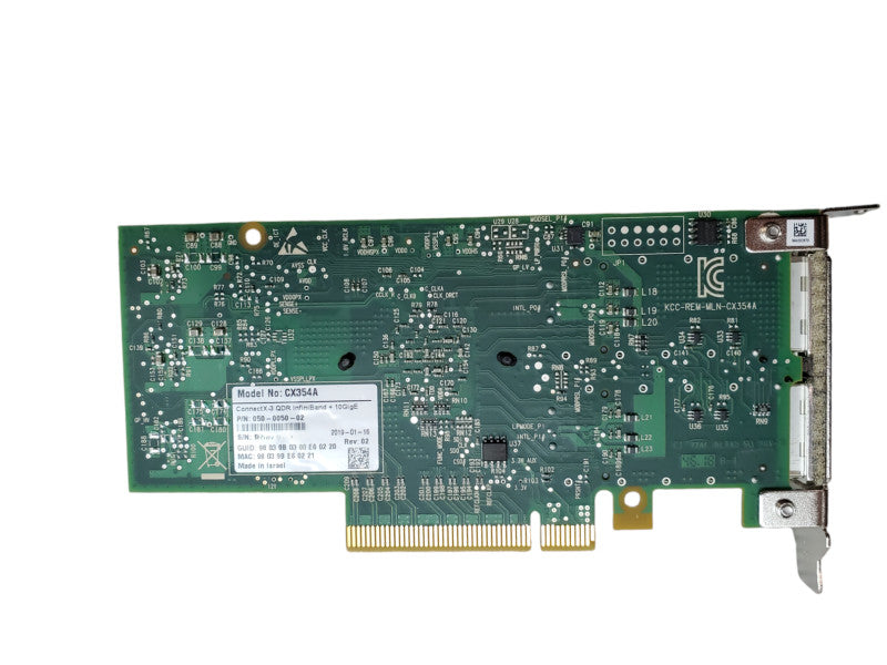 Mellanox CX354A ConnectX-3 QDR Infiniband 10Gbps PCIe Network Card PN050-0050 Q