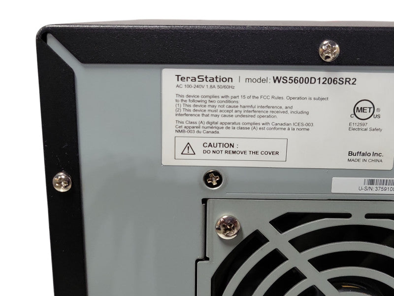 Buffalo terastation WS5600D1206SR2 6-Bay NAS, No HDD/Caddies, READ _