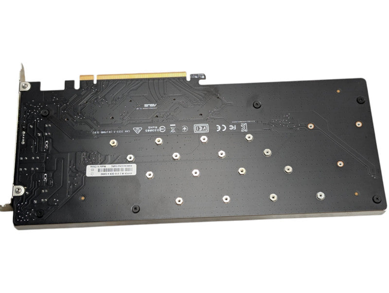 ASUS Hyper M.2 X16 Gen 4 Card 4x M.2 NVMe Drive Support  -