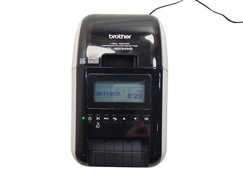 Brother QL-820NWB Direct Thermal Label Printer With AC Adapter $