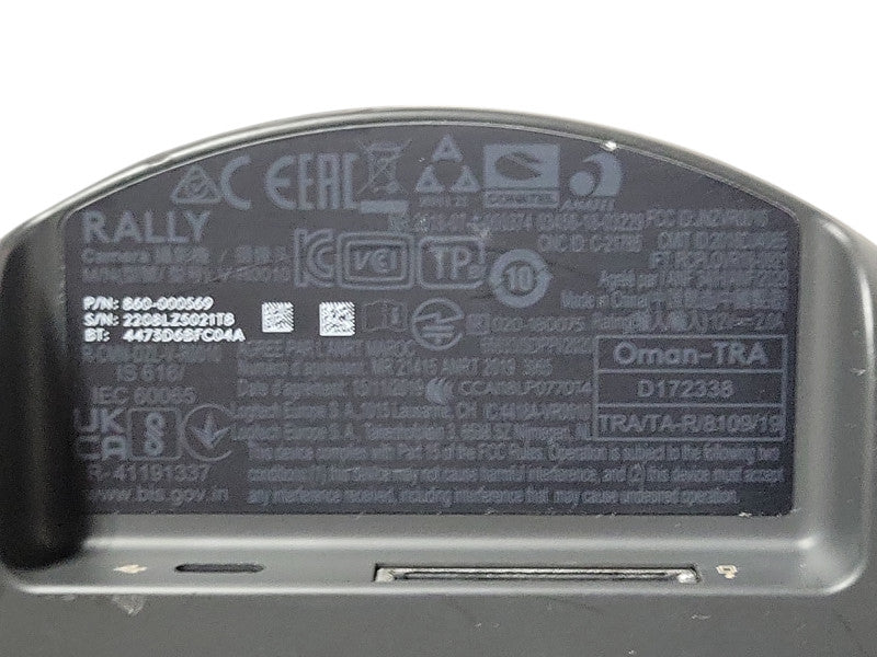 LOGI Rally V-R0010 Conference Camera 860-000569 ONLY No Cables, READ _