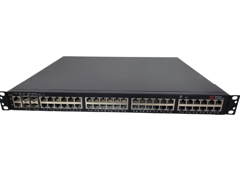 Brocade ICX 6430-48P ICX6430-48P 48x 1GbE RJ45 PoE + 4x 1GbE SFP Port 1U Swit !