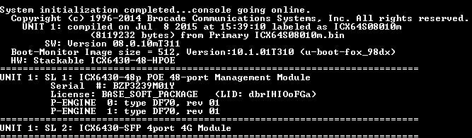 Brocade ICX 6430-48P ICX6430-48P 48x 1GbE RJ45 PoE + 4x 1GbE SFP Port 1U Swit !