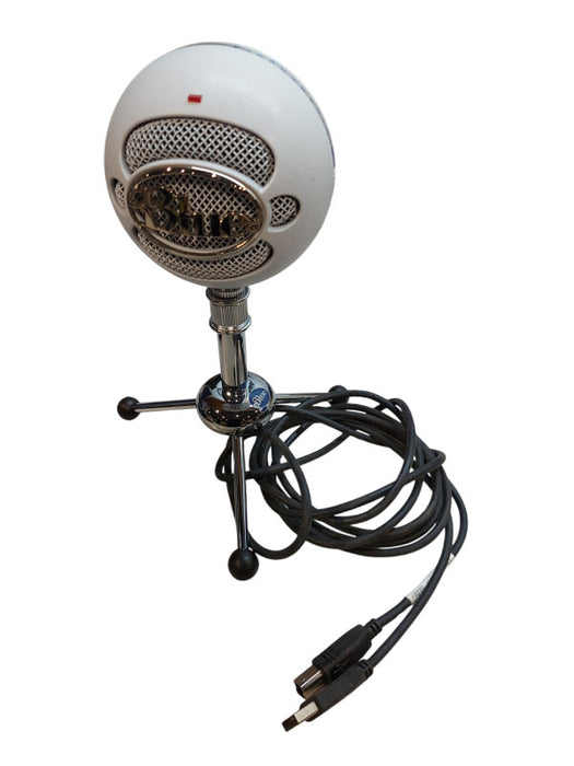 Blue Snowball White USB Plug And Play Condenser Podcast Microphone