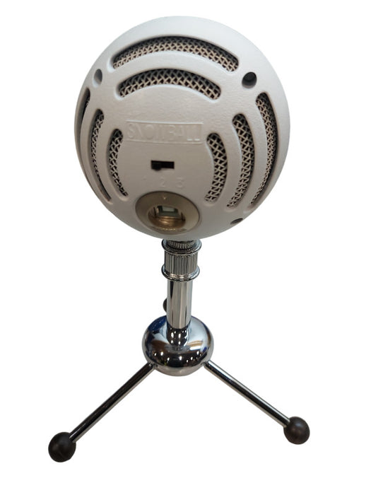 Blue Snowball White USB Plug And Play Condenser Podcast Microphone
