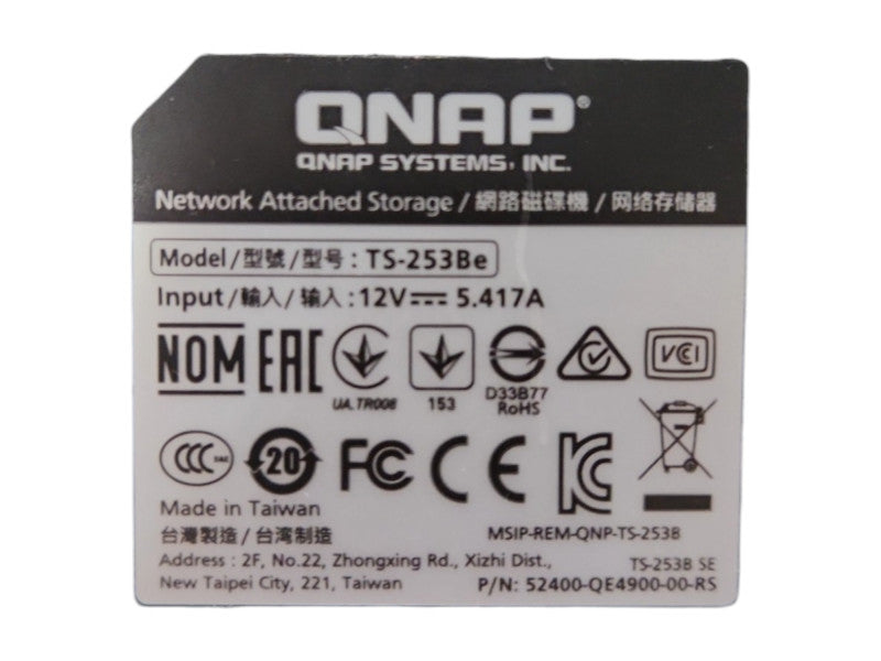 QNAP TS-253Be 2-Bay NAS Enclosure, 8GB RAM, 8TB(2x 4TB) HDDs