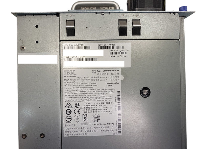 IBM LTO Ultrium 5-H 00V6733 Tape Drive $
