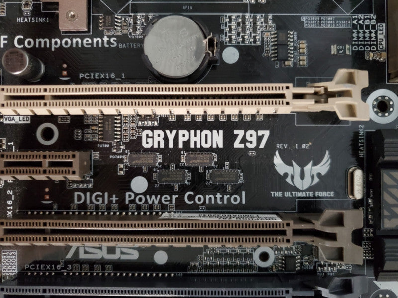 ASUS Gryphon Z97 Motherboard, No CPU, 32GB DDR3 w/ I/O Shield _