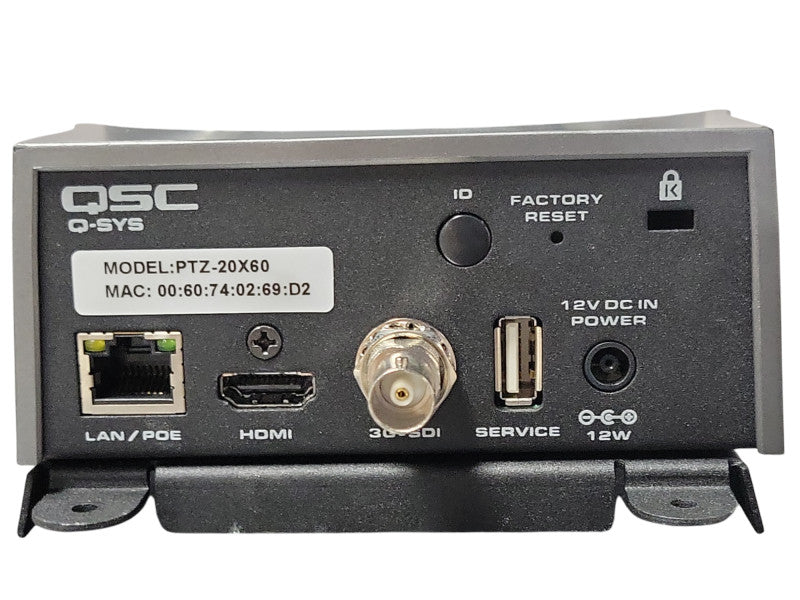 QSC Q-SYS PTZ-20x60 Conference Camera, 20x Optical Zoom, read _