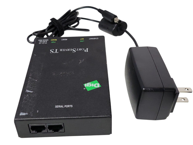 DIGI PortServer TS 2 RS-232 9-30V 50000836-14 with AC power supply, SEE _