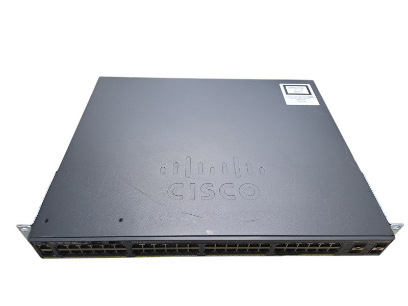 Cisco WS-C2960X-48FPS-L V02 | 48 Port Gigabit PoE+ 740W Switch | 4x SFP