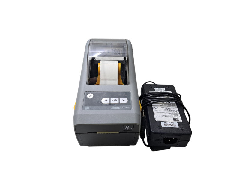 Zebra ZD410 Direct Thermal Label Printer USB Bluetooth w/ AC Adapter *READ*