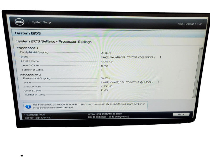 DELL PowerEdge 720 | 2x Xeon E5-2637 v2 | 128GB DDR3 | NO HDD | H710 Mini