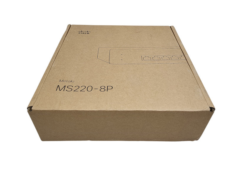 New Cisco Meraki MS220-8P, 8-Port Gigabit PoE Network Switch Q$